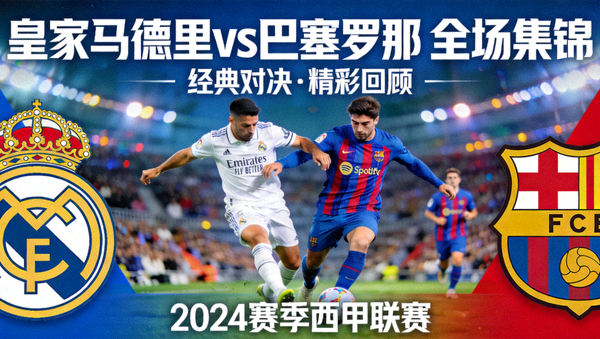 皇家马德里对阵巴塞罗那全场集锦封面图